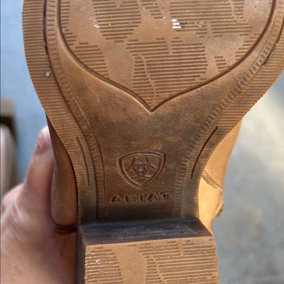 Ariat Tan Leather Heeled Boots - Picture 2 of 8